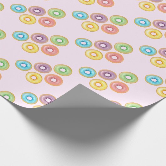 Rainbow Donuts Cadeaupapier (Hoek)