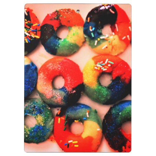 Rainbow Donuts Klembord (Achterkant)