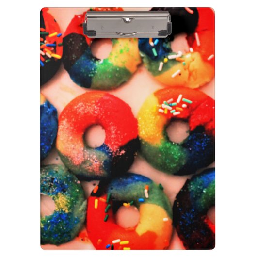 Rainbow Donuts Klembord (Voorkant)