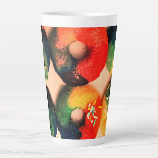 Rainbow Donuts Latte Mok (Voorkant)