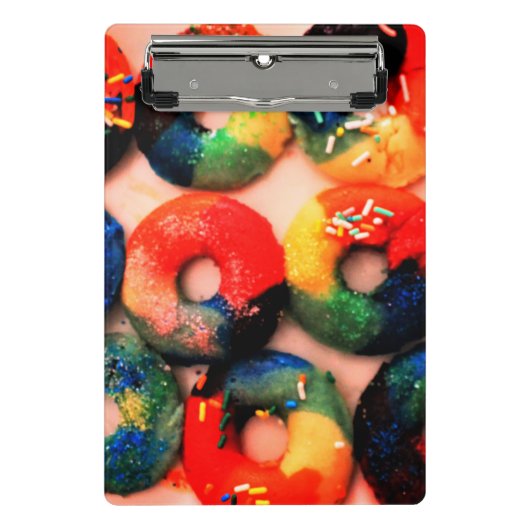 Rainbow Donuts Mini Klembord (Voorkant)