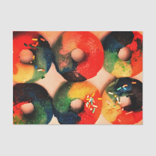 Rainbow Donuts Tissuepapier (Voorkant)