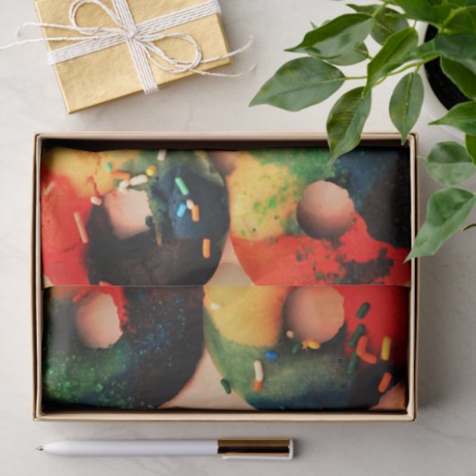 Rainbow Donuts Tissuepapier (Geschenk)