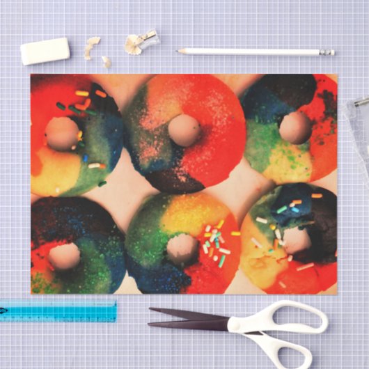 Rainbow Donuts Tissuepapier (Craft)