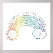 Rainbow Doodle Print (Voorkant)