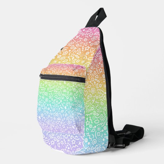 Rainbow Doodles Sling Bag (Rechterhoek)