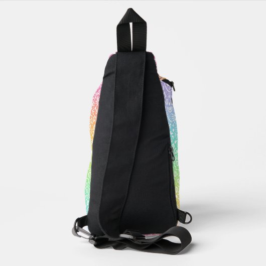 Rainbow Doodles Sling Bag (Achterkant)
