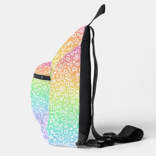 Rainbow Doodles Sling Bag (Rechts)