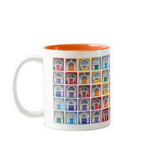 Rainbow Doors of Ireland Coffee Cup