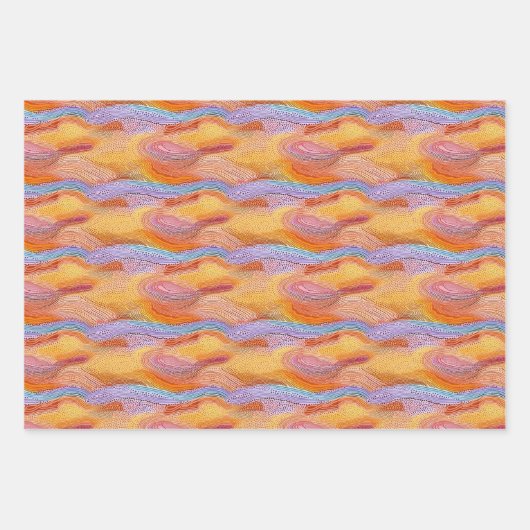 Rainbow dot art stijl inpakpapier (Voorkant 2)