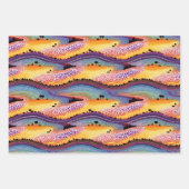 Rainbow dot art stijl inpakpapier vel (Voorkant)