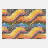 Rainbow dot art stijl inpakpapier vel (Voorkant 3)