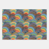 Rainbow dot art stijl inpakpapier vel (Voorkant 2)