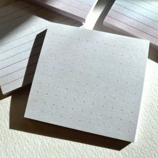 Rainbow Dot Grid Post-It Notes
