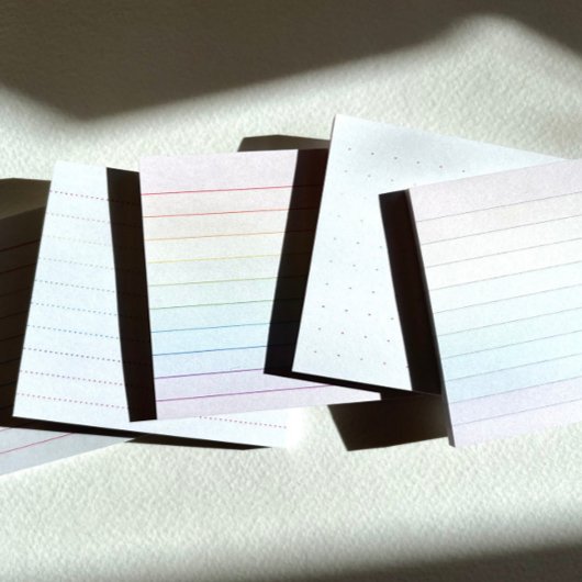 Rainbow Dot Rule Post-It Notes