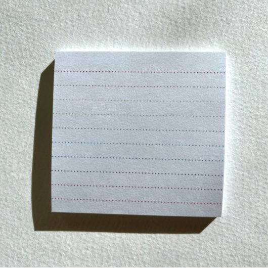 Rainbow Dot Rule Post-It Notes