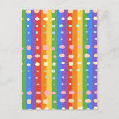 RAINBOW DOT SRIPES BRIEFKAART (Voorkant)