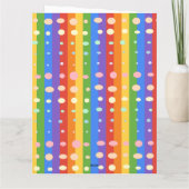 RAINBOW DOT SRIPES KAART (Achterkant)