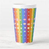RAINBOW DOT SRIPES LATTE MOK (Voorkant)