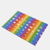 RAINBOW DOT STRIPES DEURMAT (Schuin)