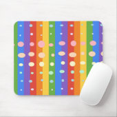 RAINBOW DOT STRIPES MUISMAT (Met muis)