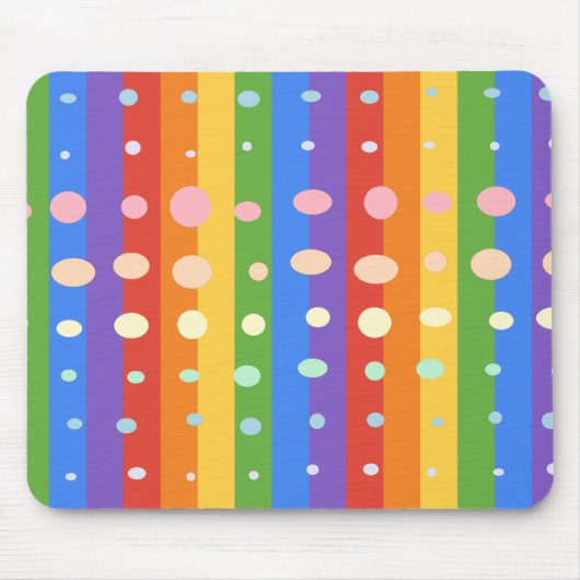 RAINBOW DOT STRIPES MUISMAT (Voorkant)