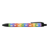 RAINBOW DOT STRIPES ZWARTE INKT PEN (Bovenkant)
