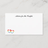 "Rainbow Double Hearts" Mini Notes Advieskaart (Voorkant)