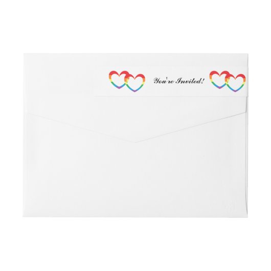 "Rainbow Double Hearts", omwikkeling rond Adreseti (Achterkant)