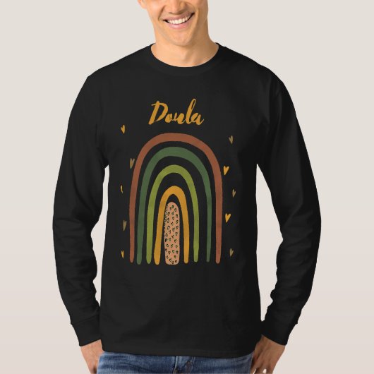 Rainbow Doula Birth Worker Doula T-shirt (Voorkant)