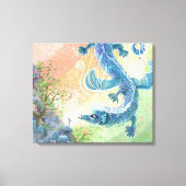 Rainbow Dragon Art Canvas Afdruk (Voorkant)