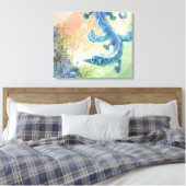 Rainbow Dragon Art Canvas Afdruk (Insitu (Slaapkamer))