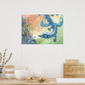 Rainbow Dragon Art Poster (Keuken)