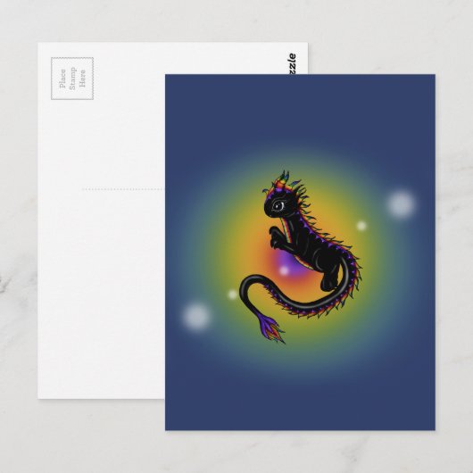 Rainbow Dragon Briefkaart (Voorkant / Achterkant)