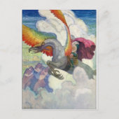 Rainbow Dragon Briefkaart (Voorkant)