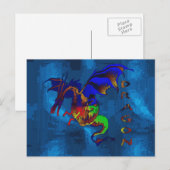 Rainbow Dragon Briefkaart (Voorkant / Achterkant)