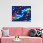 Rainbow Dragon Canvas Afdruk (Insitu (Woonkamer))