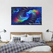 Rainbow Dragon Canvas Afdruk (Insitu (Slaapkamer))