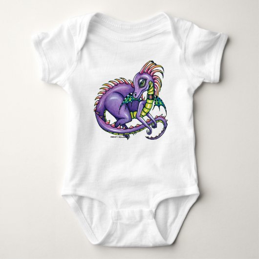 Rainbow Dragon "Draco" Romper (Voorkant)