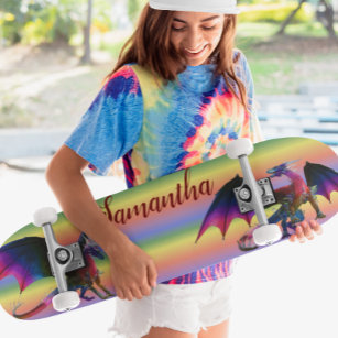 Rainbow Dragon - Gepersonaliseerde naam Persoonlijk Skateboard