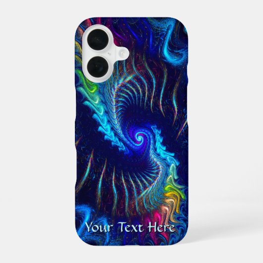 Rainbow Dragon iPhone 16 Hoesje (Achterkant)