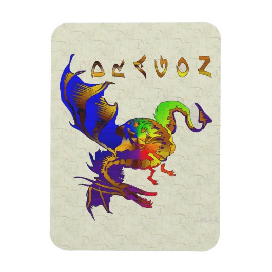 Rainbow Dragon Magneet (Verticaal)