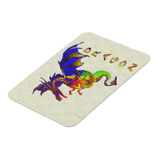 Rainbow Dragon Magneet (Linkerzijde)