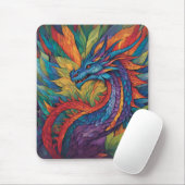Rainbow Dragon Mousepad Muismat (Met muis)
