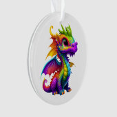 Rainbow Dragon Ornament (voorkant)