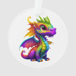 Rainbow Dragon Ornament