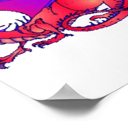 Rainbow Dragon Poster (Hoek)