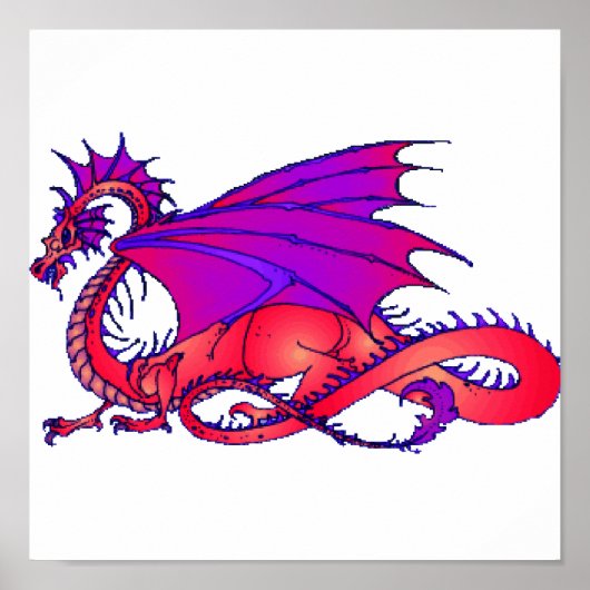 Rainbow Dragon Poster (Voorkant)