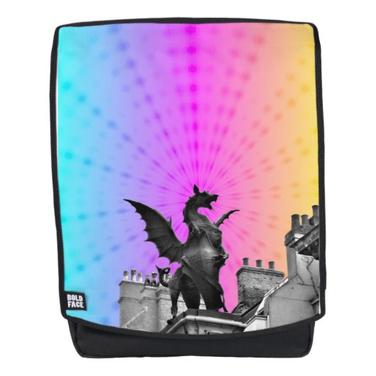 Rainbow Dragon Rugzak Rugtassen (Voorkant)