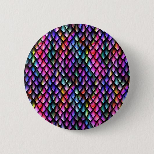 Rainbow Dragon Scales Button (Voorkant)